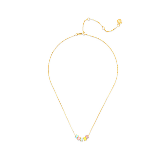 Pastel Enamel Bead Fidget Necklace by Pura Vida-Lemons and Limes Boutique