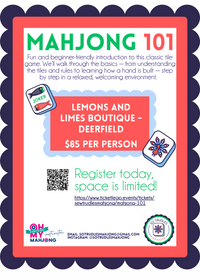 MAHJ in Navy on Ice Blue Crewneck-Lemons and Limes Boutique