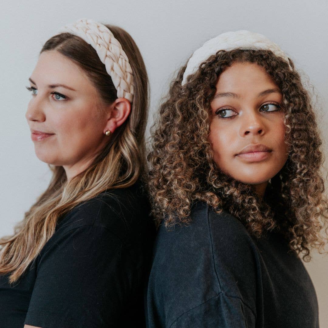 Blushing Braid Headband in Pink-Lemons and Limes Boutique