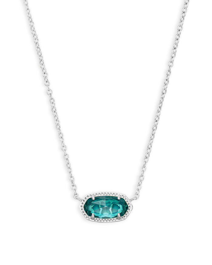 Elisa Pendant in Silver London Blue by Kendra Scott--Lemons and Limes Boutique