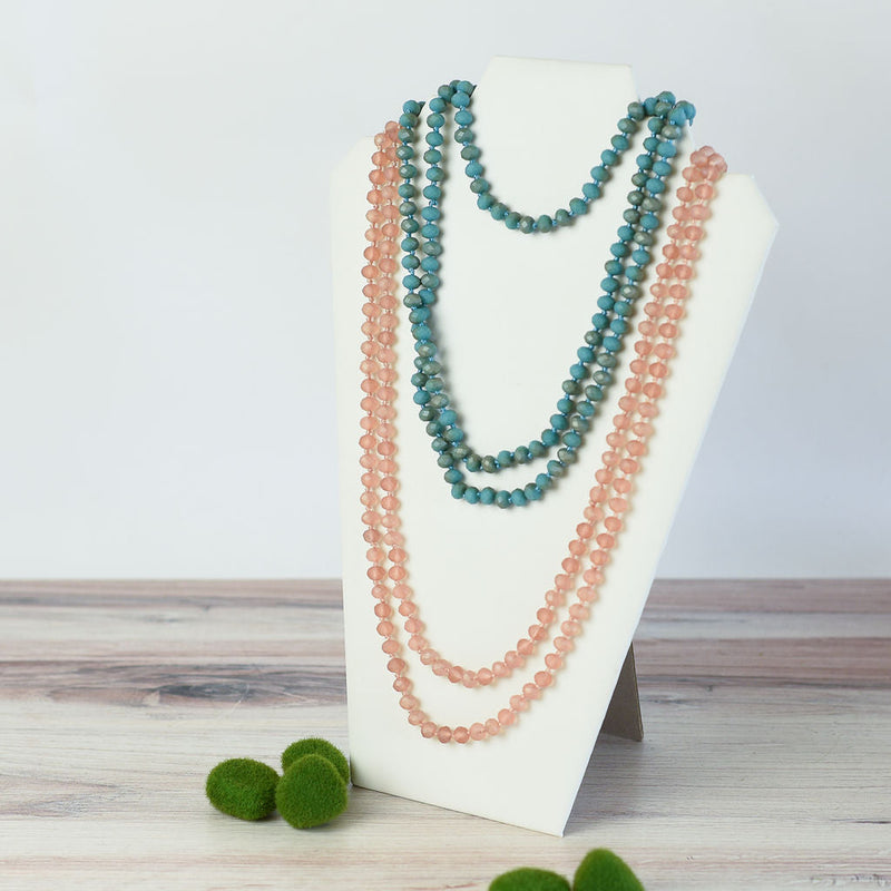 Sadie Beaded Statement Necklace-Turquoise-Lemons and Limes Boutique