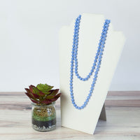 Sadie Beaded Statement Necklace-Periwinkle-Lemons and Limes Boutique