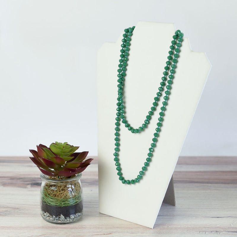 Sadie Beaded Statement Necklace-Spring Green-Lemons and Limes Boutique