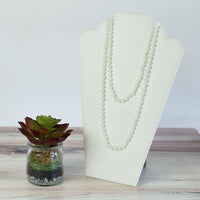 Sadie Beaded Statement Necklace-White-Lemons and Limes Boutique
