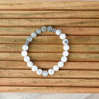 Kimberly Marble Stretch Bracelets-Gray-Lemons and Limes Boutique