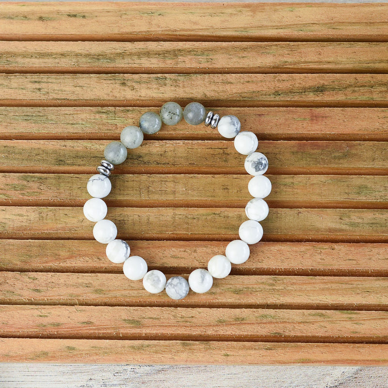 Kimberly Marble Stretch Bracelets-Gray-Lemons and Limes Boutique