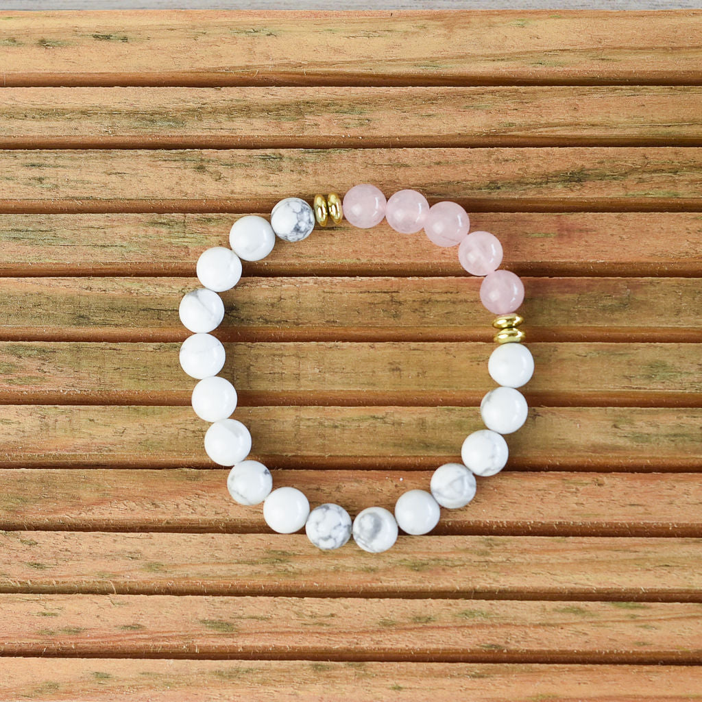 Kimberly Marble Stretch Bracelets-Pink-Lemons and Limes Boutique