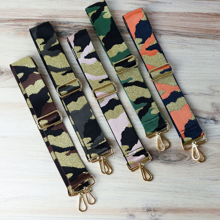 Nylon 2 inch Adjustable Strap in Camo Prints--Lemons and Limes Boutique