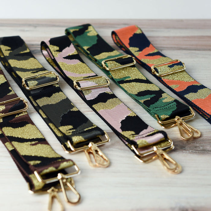 Nylon 2 inch Adjustable Strap in Camo Prints--Lemons and Limes Boutique