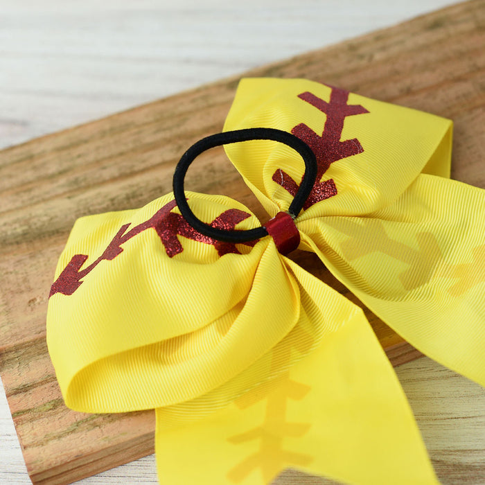 Softball Hair Bows--Lemons and Limes Boutique