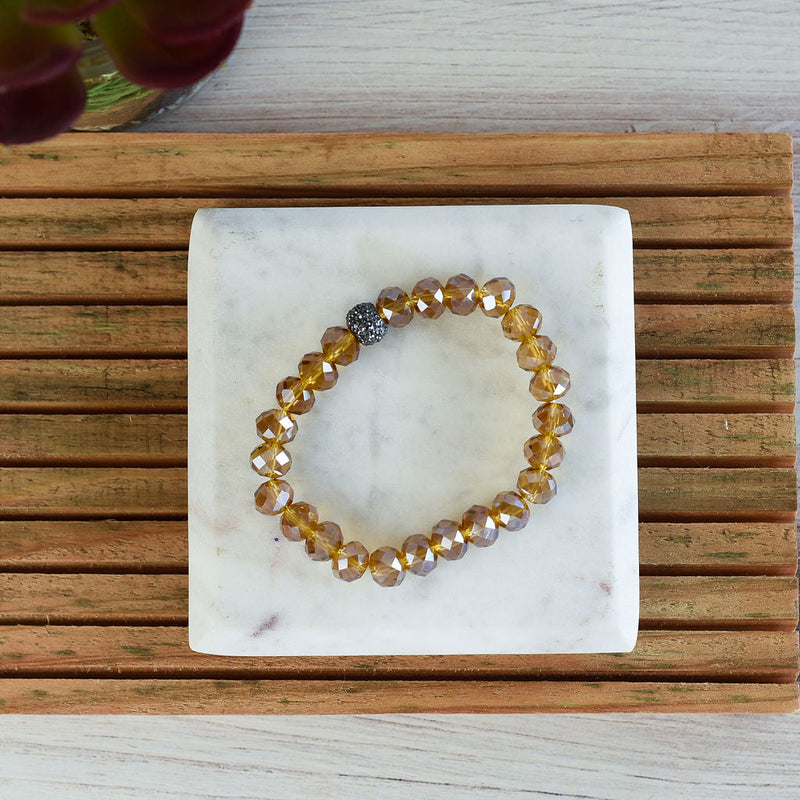 Darby Stretch Bracelet-Champagne-Lemons and Limes Boutique