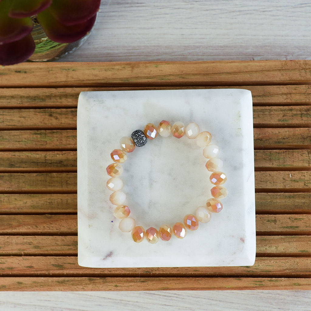 Darby Stretch Bracelet-Creamsicle-Lemons and Limes Boutique