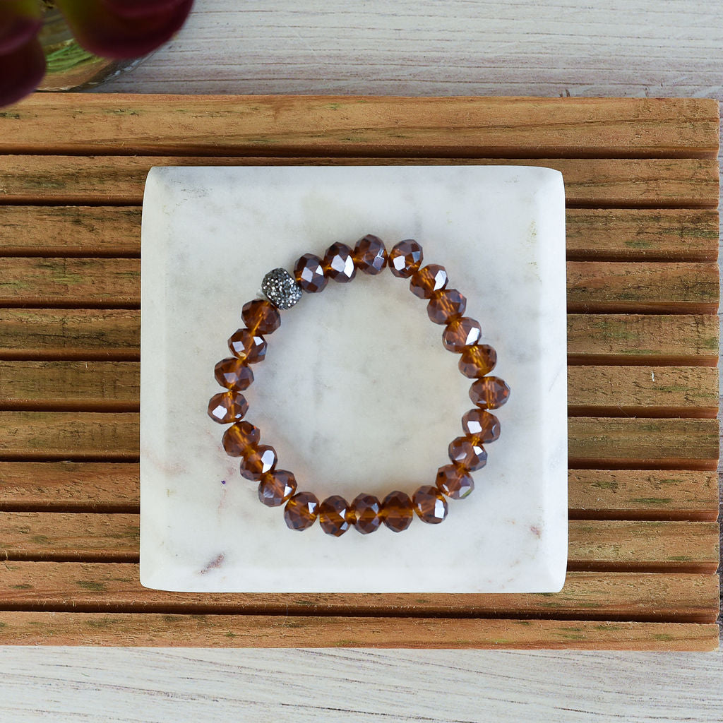 Darby Stretch Bracelet-Amber-Lemons and Limes Boutique