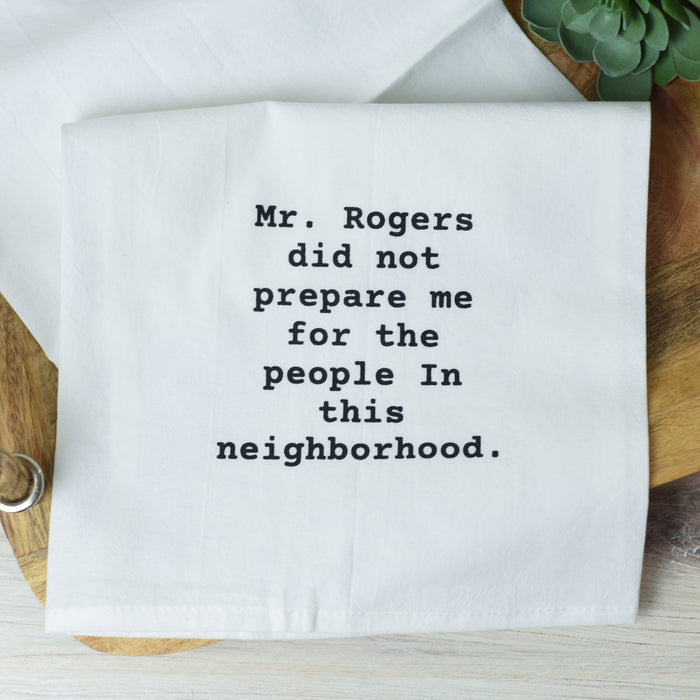 Tea Towel-Mr. Rogers--Lemons and Limes Boutique