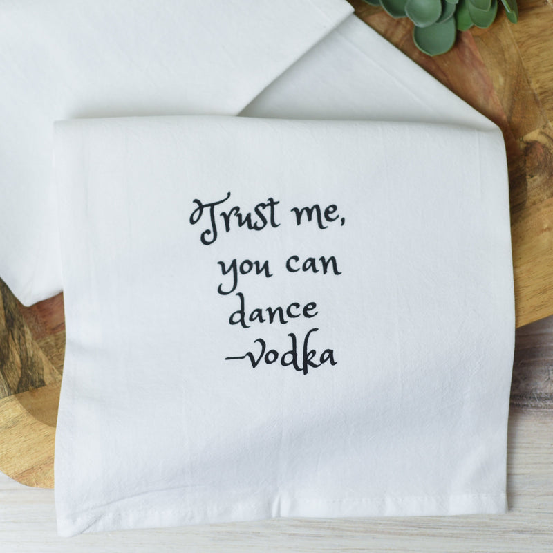 Tea Towel-Trust Me, Vodka--Lemons and Limes Boutique