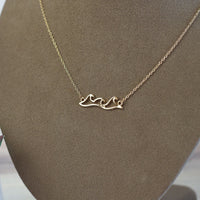 Roll With It Wave Pendant Necklace-Lemons and Limes Boutique