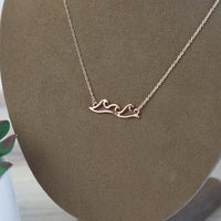 Roll With It Wave Pendant Necklace-Lemons and Limes Boutique