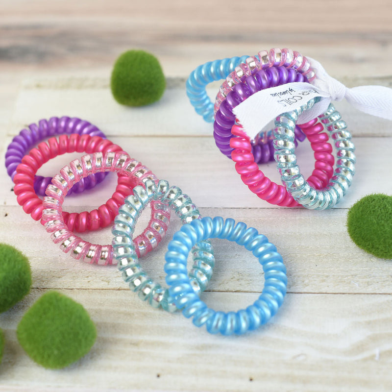 Large Lauren Lane Hair Coil Set in Totally Rad-Hair Accessories-Lemons and Limes Boutique