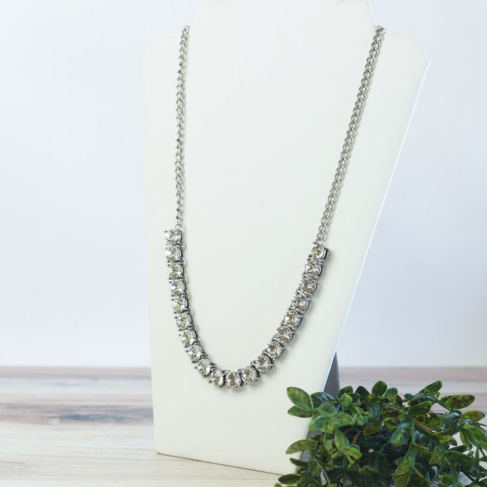 Adelaide Rhinestone Statement Necklace-Lemons and Limes Boutique