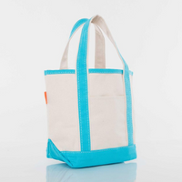 Handy Open Top Tote in Turquoise