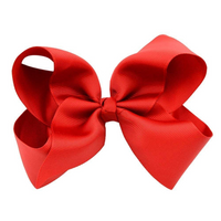 Grosgrain Hair Bow on Clip-Lemons and Limes Boutique