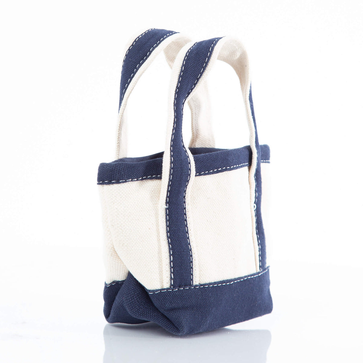 Mini Canvas Tote in Navy