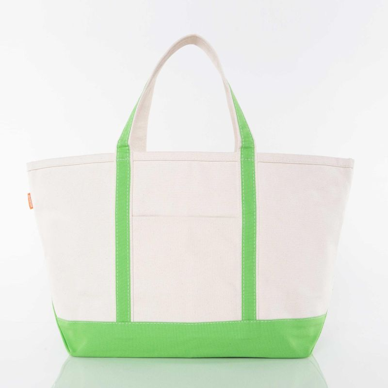 Classic Large Canvas Tote - Grass Green