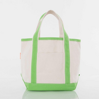 Handy Open Top Tote in Grass Green