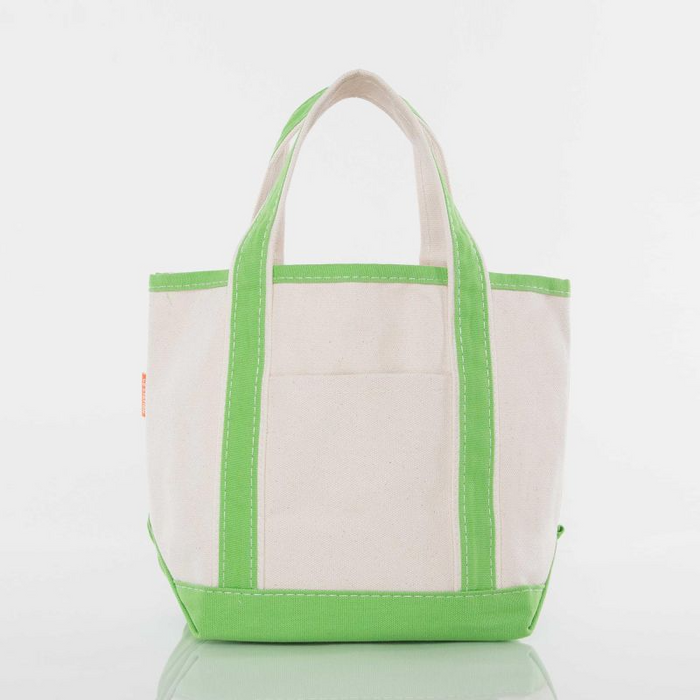 Handy Open Top Tote in Grass Green