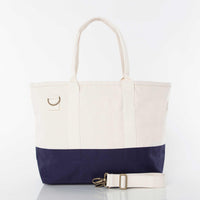 Canvas Utility Weekend Tote - Navy
