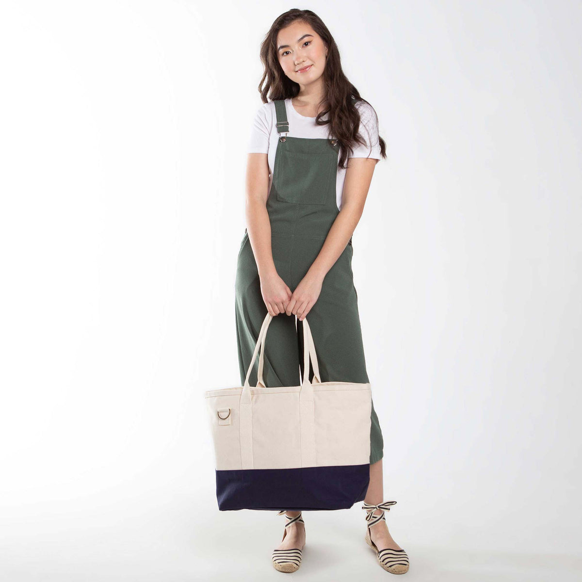Canvas Utility Weekend Tote - Navy