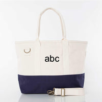 Canvas Utility Weekend Tote - Navy