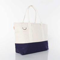Canvas Utility Weekend Tote - Navy