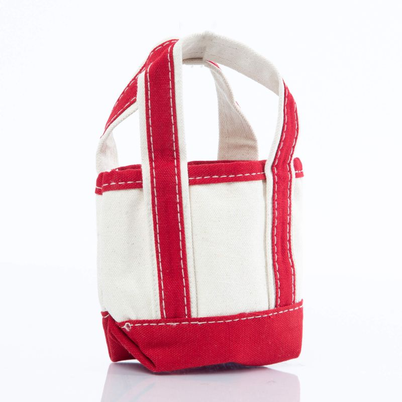 Mini Canvas Tote in Red