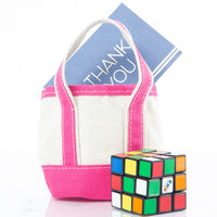 Mini Canvas Tote - Hot Pink