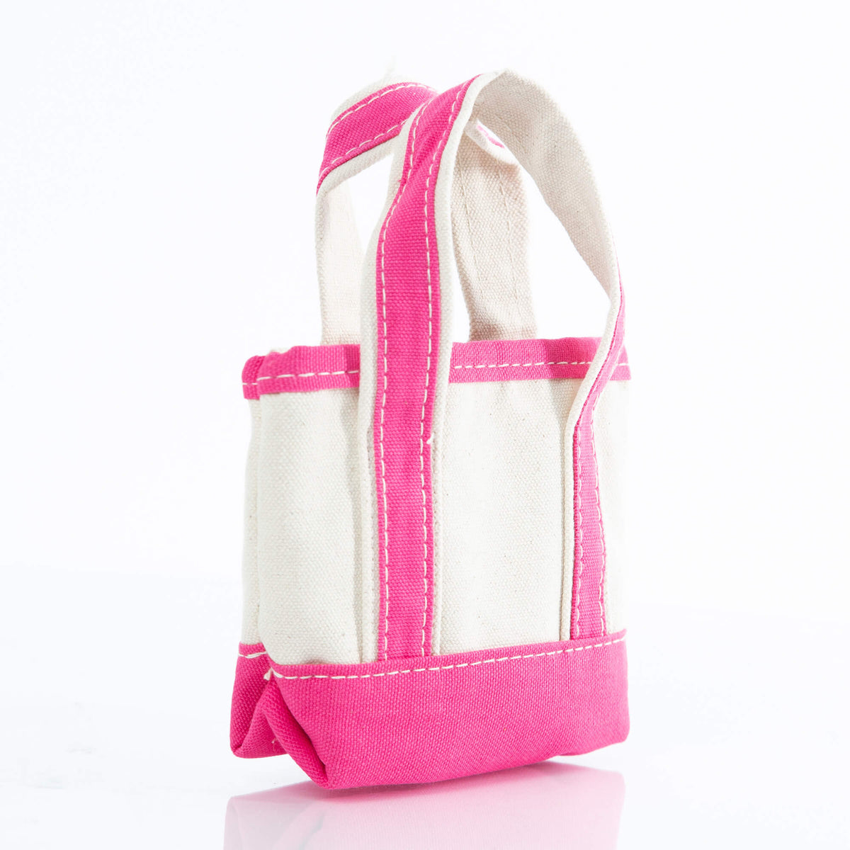 Mini Canvas Tote - Hot Pink