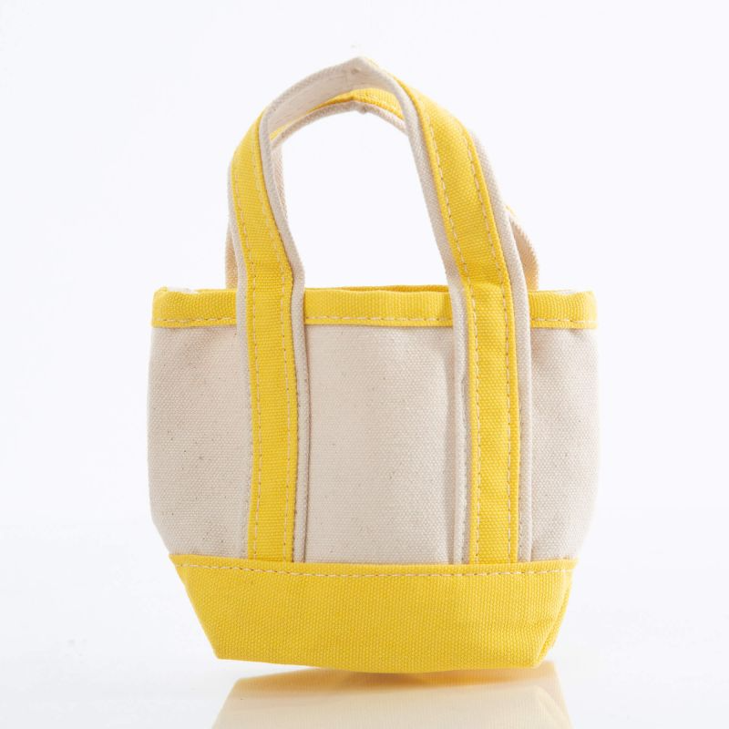 Mini Canvas Tote in Yellow