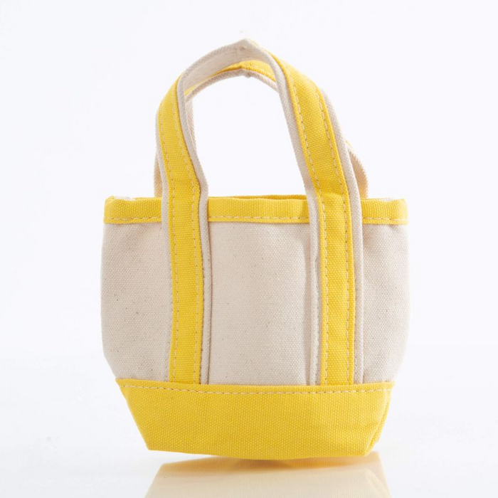 Mini Canvas Tote in Yellow