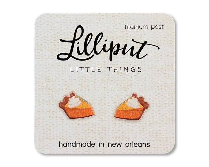 Pumpkin Pie Earrings-Lemons and Limes Boutique