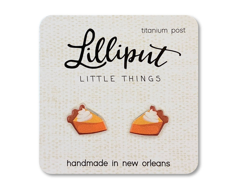 Pumpkin Pie Earrings-Lemons and Limes Boutique