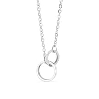 18K Gold PVD Stainless Steel Interlocked Rings Necklace-Stainless-Lemons and Limes Boutique