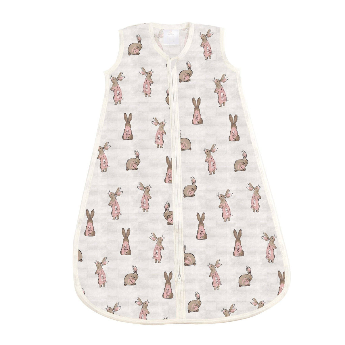 Powder Pink Bunnies Bamboo Sleep Sack--Lemons and Limes Boutique