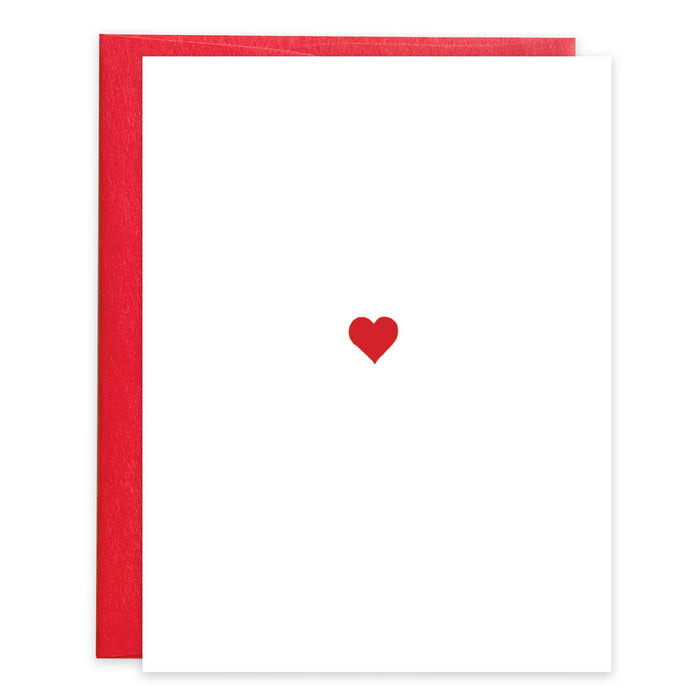 Love Greeting Card - Red Heart