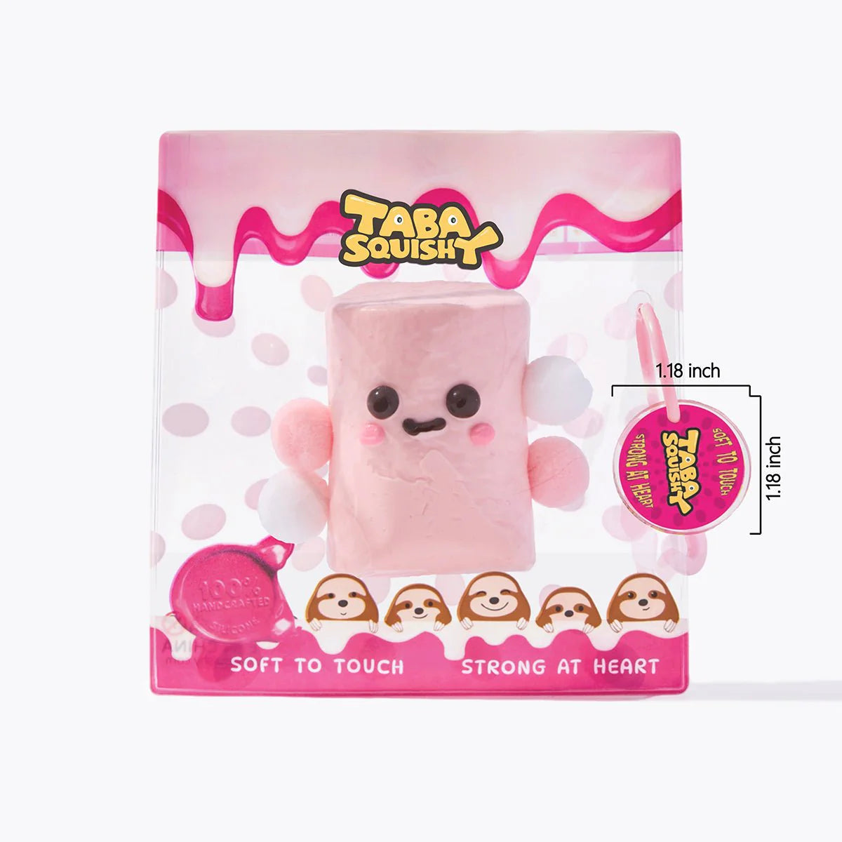 Pink Marshmallow Taba Squishy (3 Week Fulfillment Time)