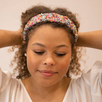 All that Glitters Headband in Multi and Silver-Lemons and Limes Boutique