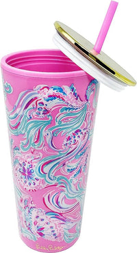 Tumbler with Straw in Don't Be Jelly by Lilly Pulitzer--Lemons and Limes Boutique