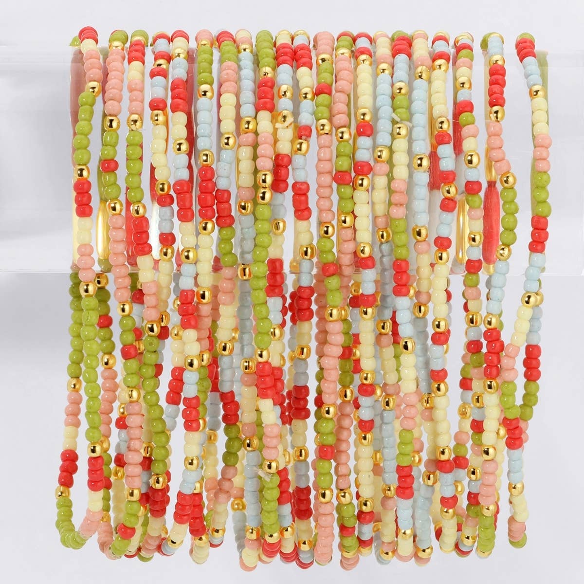Stretch Seed Bead Bracelets in Assorted Colors