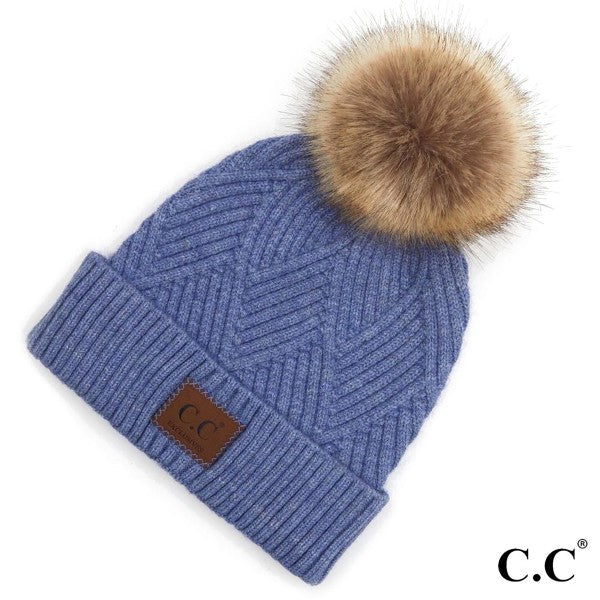CC Beanie-Blue-Lemons and Limes Boutique
