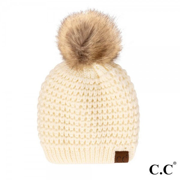 CC Diamond Pom Beanie-Black-Lemons and Limes Boutique