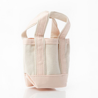Mini Canvas Tote in Powder Pink